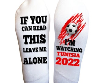 Tunisia 2022 Socks, Soccer Socks, Birthday Gifts, Tunisia Game Gifts, Tunisia Team Socks