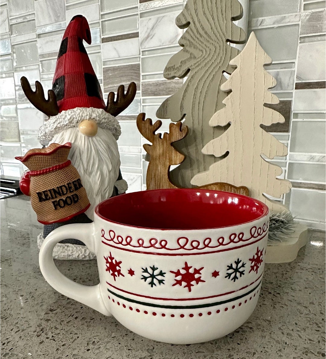 Merry Christmas Mug, Christmas Soup Mug Etsy