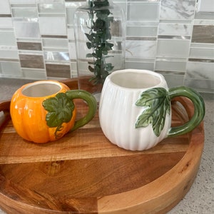 Pumpkin Mug, Fall Thanksgiving Cup