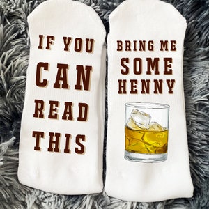 Hennessy Socks, Whiskey Socks for Men and Women