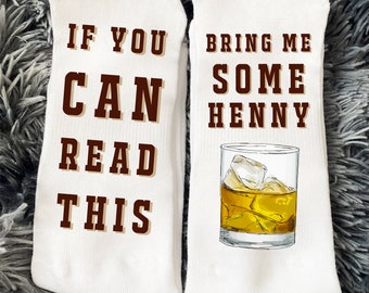 Hennessy Socks, Whiskey Socks for Men and Women