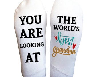 Best Grandma Socks, Grandpa Best Dad Socks, Best Teacher