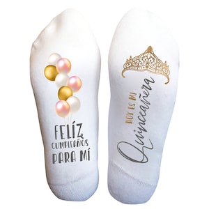 Quinceañera Socks, Mis Quince Party, Funny Birthday Gift, Teenager Socks, Quinceañera Gift, Mis Quince Gift, Mis Quince Squad, Birthday Girl