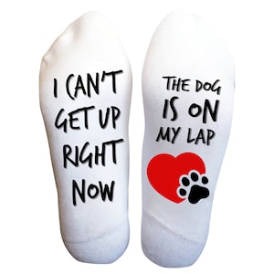 Unisex Dog Lover Socks, The Dog is on My Lap