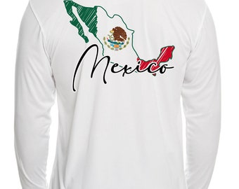 Men's Mexico Shirt, Fishing Long Sleeves Jersey