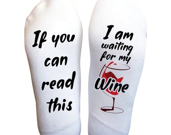 Wine Socks, Wine Lover Gifts, Womens Socks, Funny Socks Women, Wine Socks For Women, Bring Me Wine Socks, Birthday Gift, Christmas Party