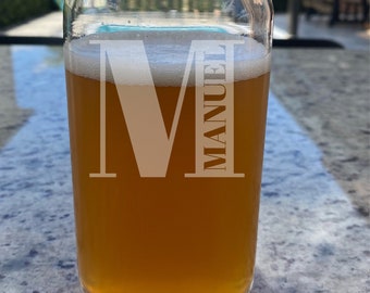 Personalized Engraved Pint Glass – Custom Beer Can Glass Gift
