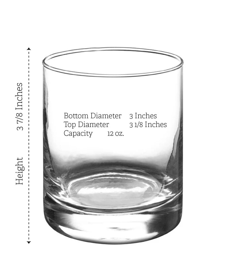 May include: A clear glass tumbler with a 3 1/8 inch top diameter, 3 inch bottom diameter, and a height of 3 7/8 inches. The tumbler has a capacity of 12 ounces.