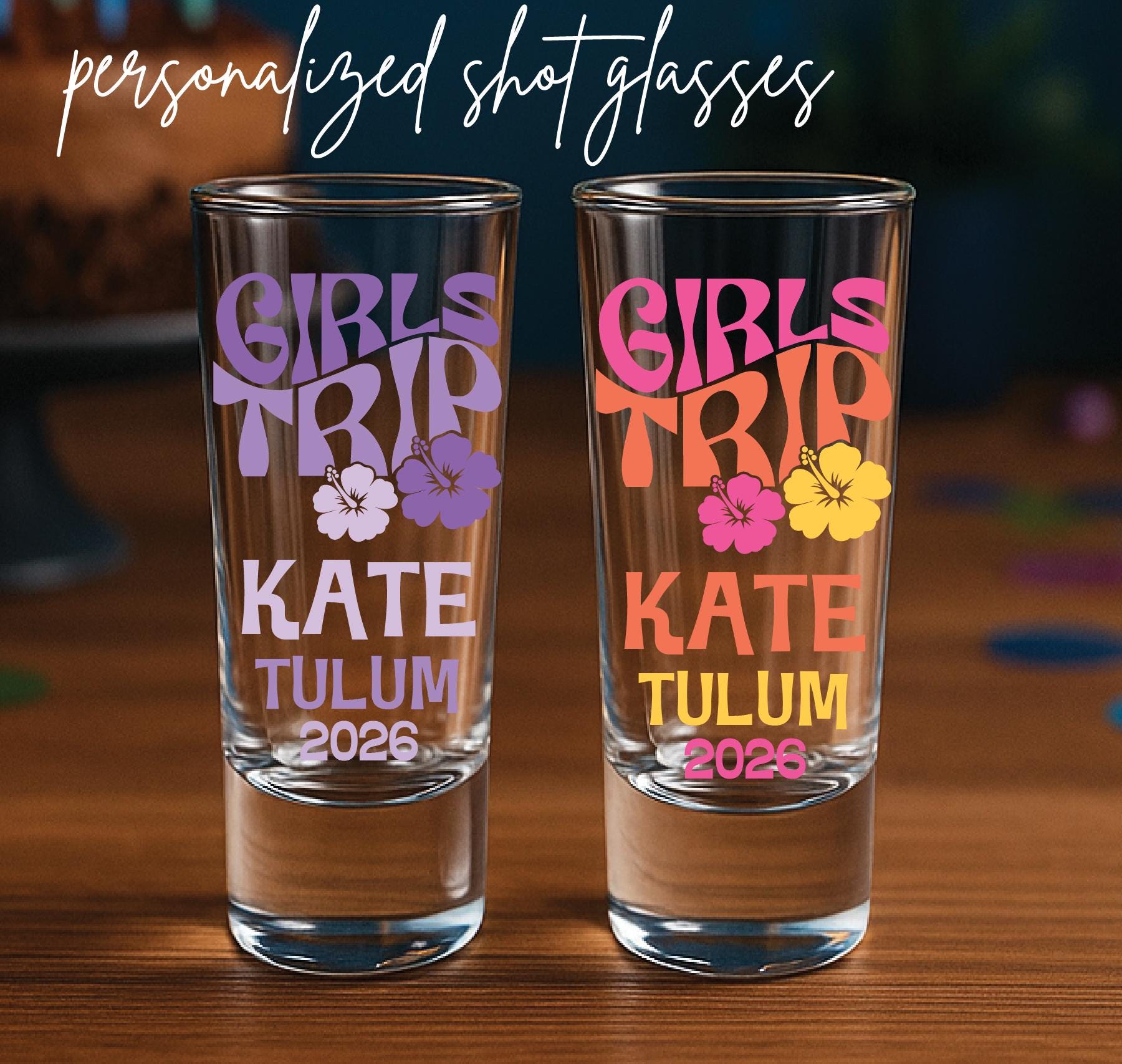 Custom Trip Shot Glasses
