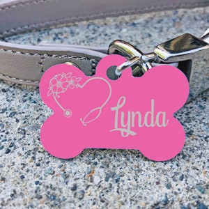 Pet Tag, Custom Name Dog Tag, Engraved Pet Charms
