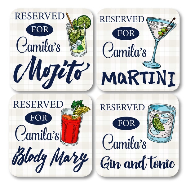 Custom Drink Coasters Etsy