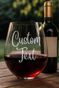 Personalized Stemless Wine Glass, Customized Wine Glasses, Gift for Her, Wedding, Bridesmaids