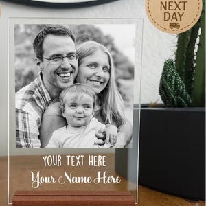 Custom Acrylic Photo Plaque, Personalized Keepsake, Wedding Gift