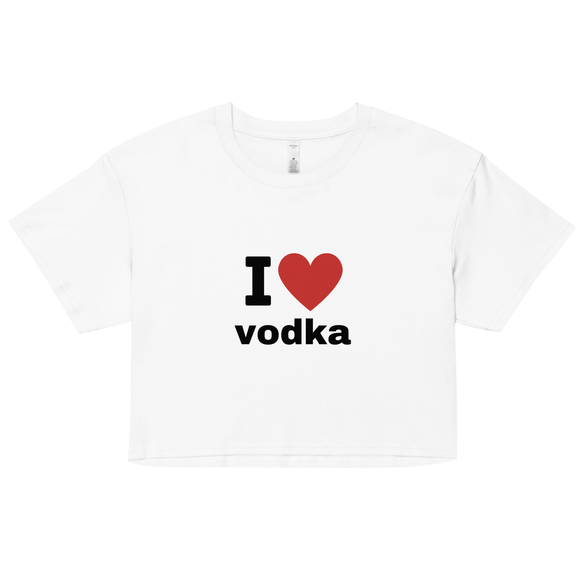 lollipoppydoodleuk I Love Vodka Crop Top
