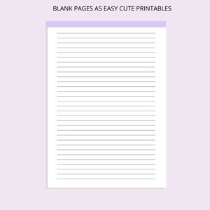 Blank Lined Pages Printable Lined Paper Printable Template Note