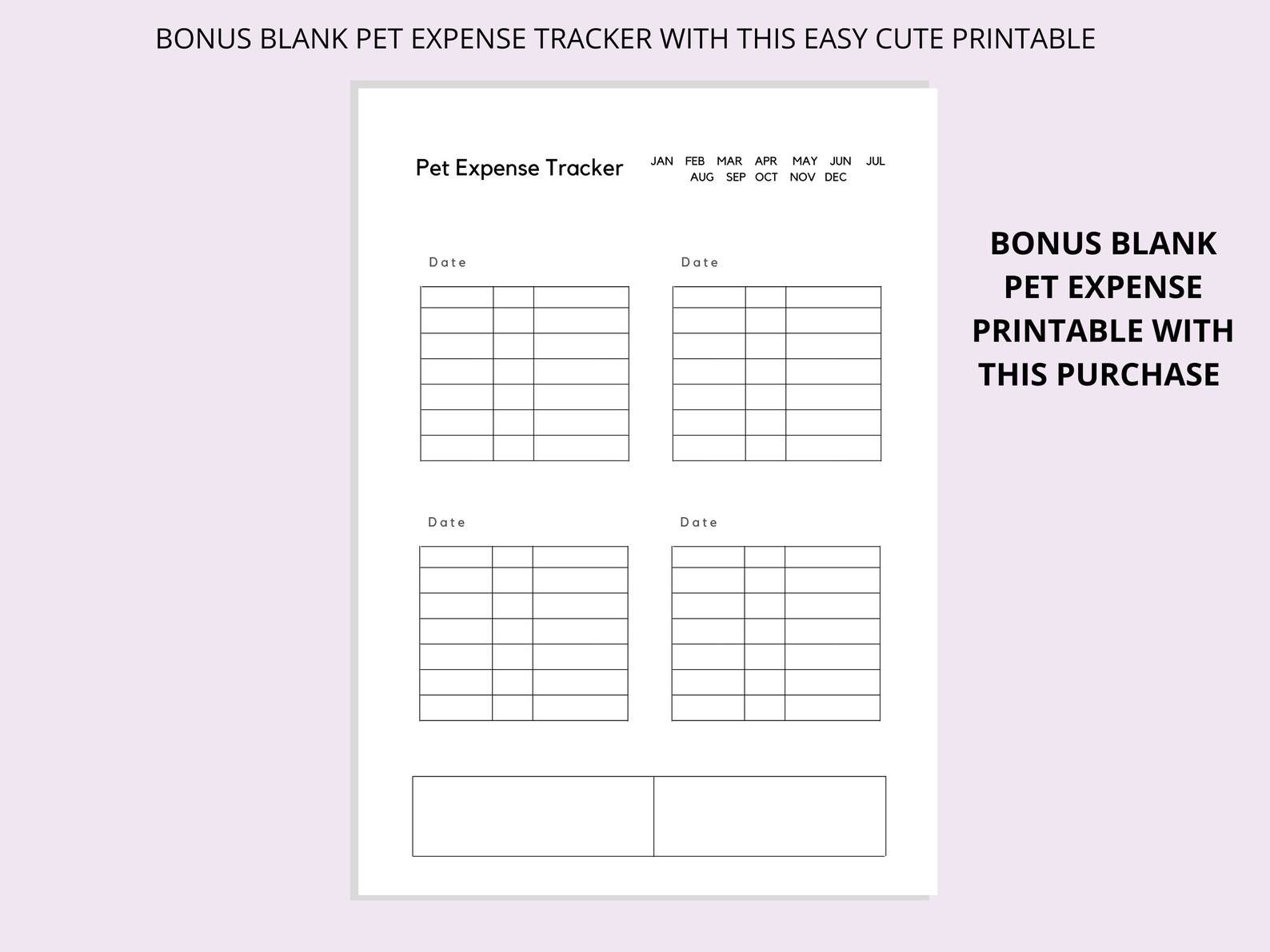 Pet Expense Tracker Printable, Pet Spending Log, Dog Care Costs Tracker ...