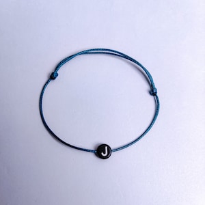 Pulsera de surfistas, Pulsera de letras iniciales, Pulsera de deseos, Regalo de cumpleaños para mejor amigo, Pulsera de pareja, Pulsera de amistad, Minimalista