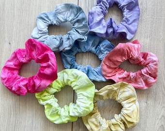 Batik scrunchies | Colorful hair accessory | Cotton hair tie | Cotton scrunchy
