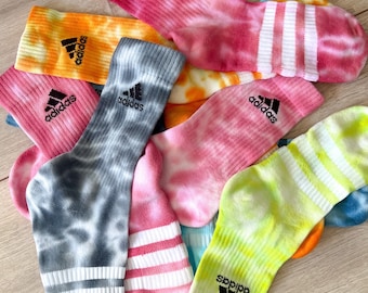 ICY Personalized Adidas Socks in Batik Hand-dyed Batik Socks Custom  Batik Socks