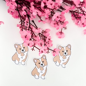 ICY Corgi Sticker | Niedlicher Hundesticker | Corgi Sticker für Notizbuch, Bullet Journal, Scrapbook etc.