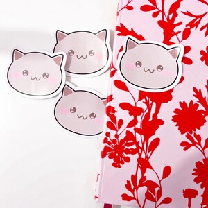 Kawaii Katzen Sticker | Süße Aufkleber in Katzen-Form | Sticker für Katzen-Liebhaber