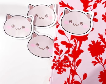 かわいい猫のステッカー |かわいい猫の形のステッカー |猫好きのためのスタンプ
