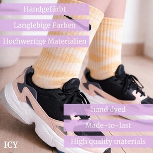 ICY Personalized Nike Batik Socks | Hand-dyed sports socks in various colors & sizes | Colorful unisex socks image 2