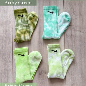 ICY Personalized Nike Batik Socks | Hand-dyed sports socks in various colors & sizes | Colorful unisex socks image 9