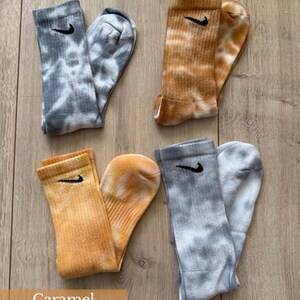 ICY Personalized Nike Batik Socks | Hand-dyed sports socks in various colors & sizes | Colorful unisex socks image 8