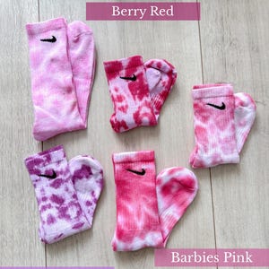ICY Personalized Nike Batik Socks | Hand-dyed sports socks in various colors & sizes | Colorful unisex socks image 4