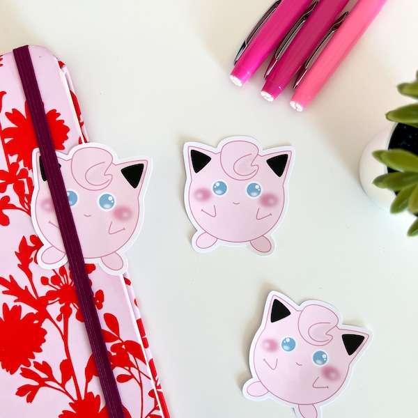 Pokémon Pummeluff Sticker | Süßer Kawaii Aufkleber | Pokémon Merchandise