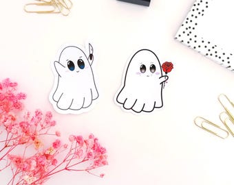ICY cute ghost stickers | Kawaii Halloween stickers | Spooky cute design | Sticker set or individually for journal, collecting, notebook