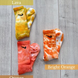 ICY Personalized Nike Batik Socks | Hand-dyed sports socks in various colors & sizes | Colorful unisex socks image 10