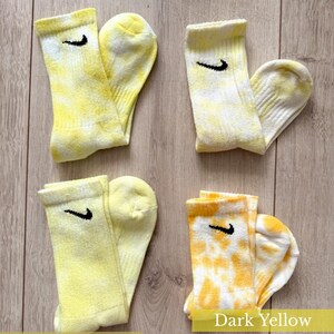 ICY Personalized Nike Batik Socks | Hand-dyed sports socks in various colors & sizes | Colorful unisex socks image 5