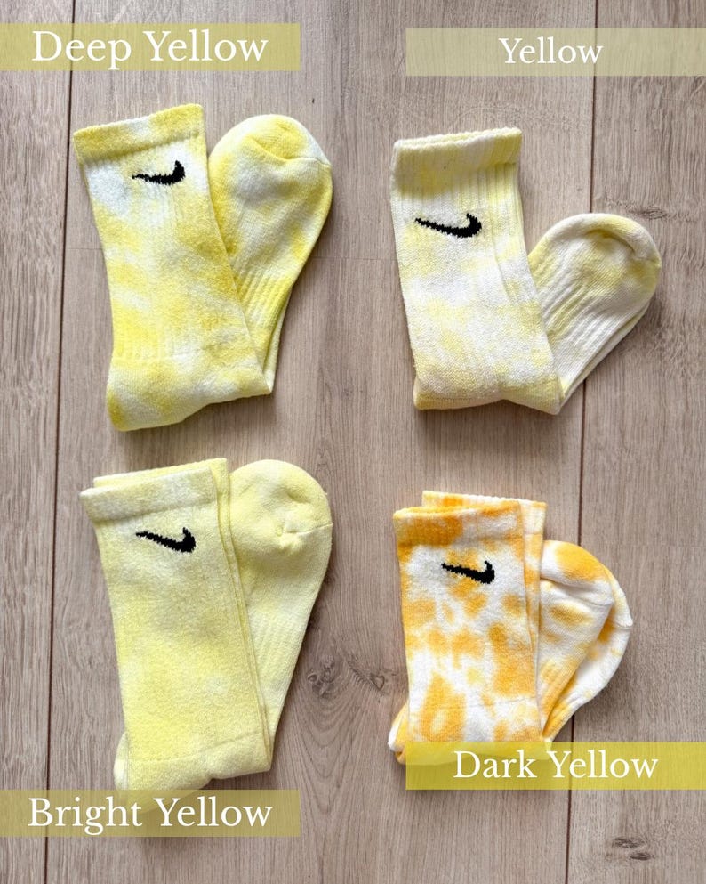 ICY Personalized Nike Batik Socks | Hand-dyed sports socks in various colors & sizes | Colorful unisex socks image 5