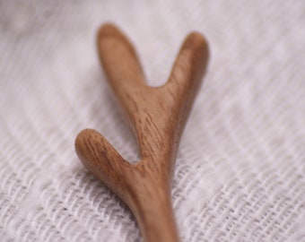 Hair stick for women in handmade recycled wood