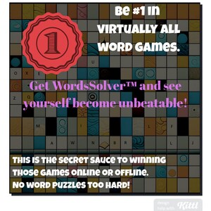 Words puzzle and game solver. Become UNBEATABLE In Word Games with this Windows app.