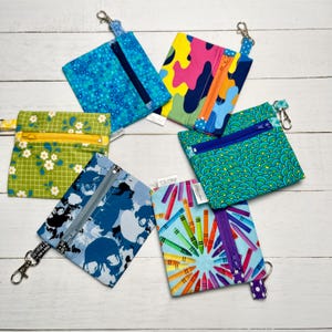 Zipper Wallet for kids, Zipper purse, coin wallet, keychain wallet, wallets with clip, gifts for kids, Christmas gifts, stocking stuffers