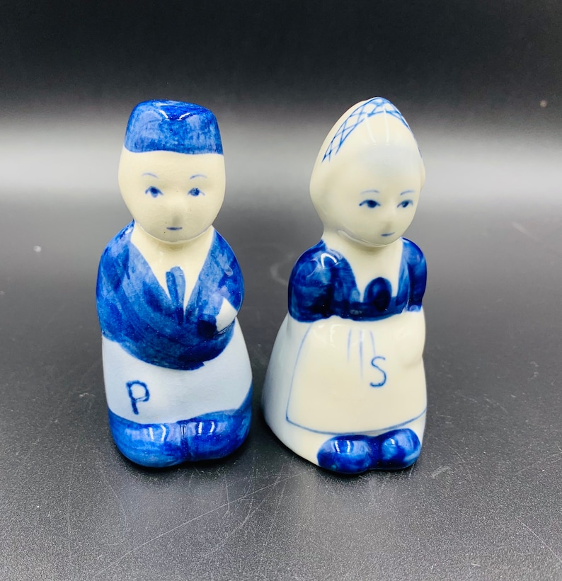 Vintage Dutch Boy and Girl Salt and Pepper Shaker Hand - Etsy