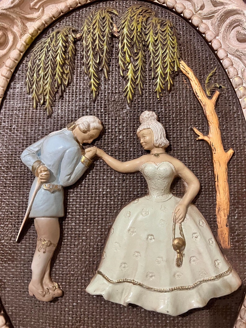 1970's Girotti Sculptured Wall Art Set of 2 Oval Plaques Etsy Australia