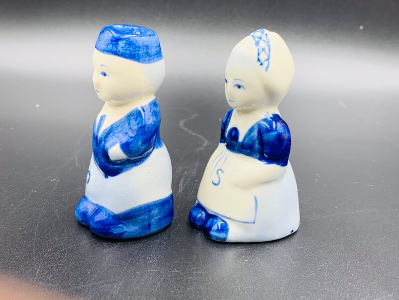 Vintage Dutch Boy and Girl Salt and Pepper Shaker Hand - Etsy