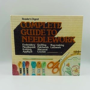 Vintage Readers Digest, Complete Guide To Needlework, Vintage Patterns, Craft Book, Needle Crafts, Knitting book