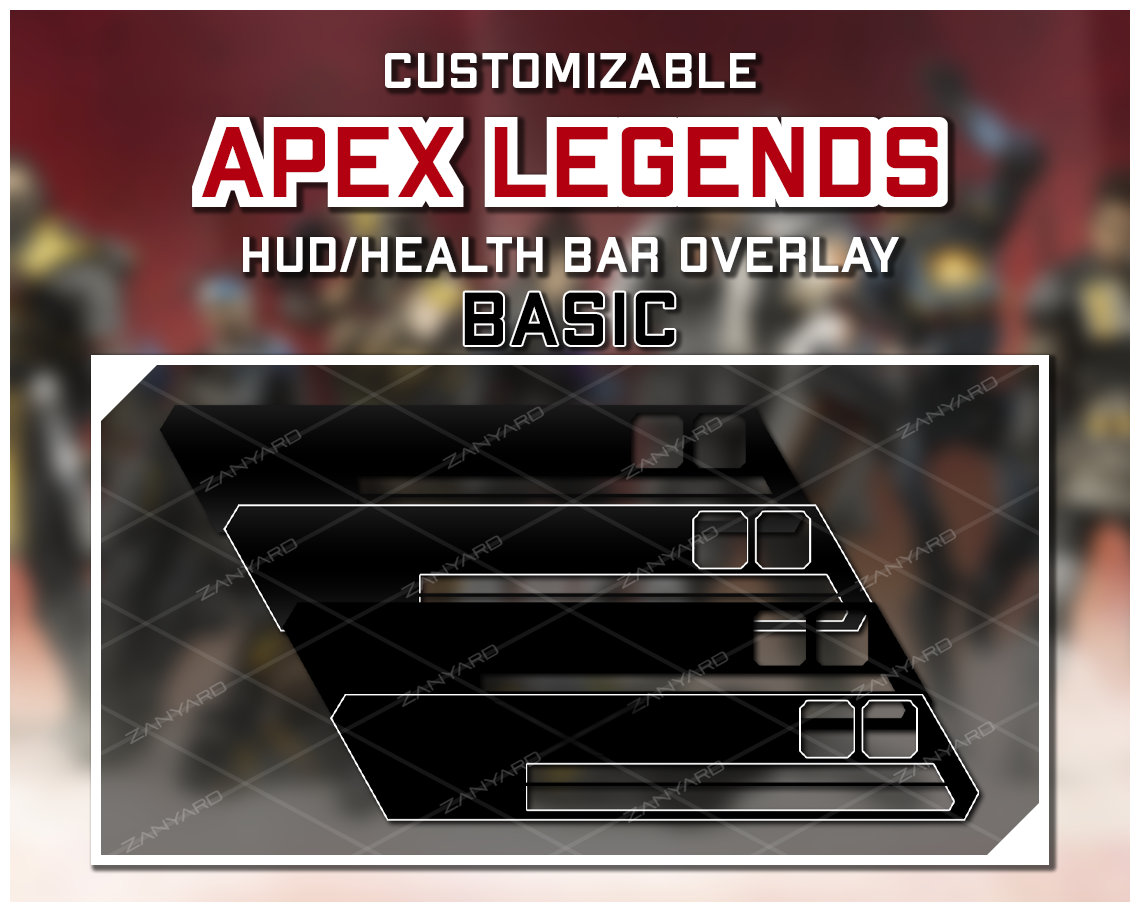 Apex Legends Custom HUD Health Bar Overlay For Streaming 4