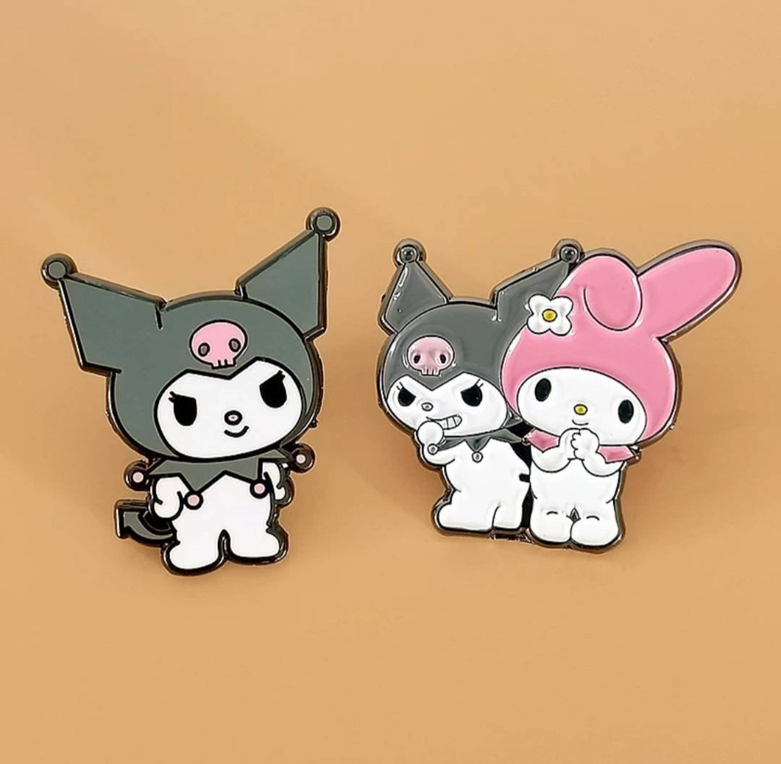 Kuromi My Melody Enamel Pins | Etsy UK