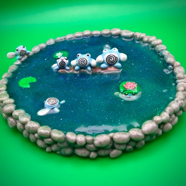 Pokémon Polywag Trinket Ring Dish Diorama