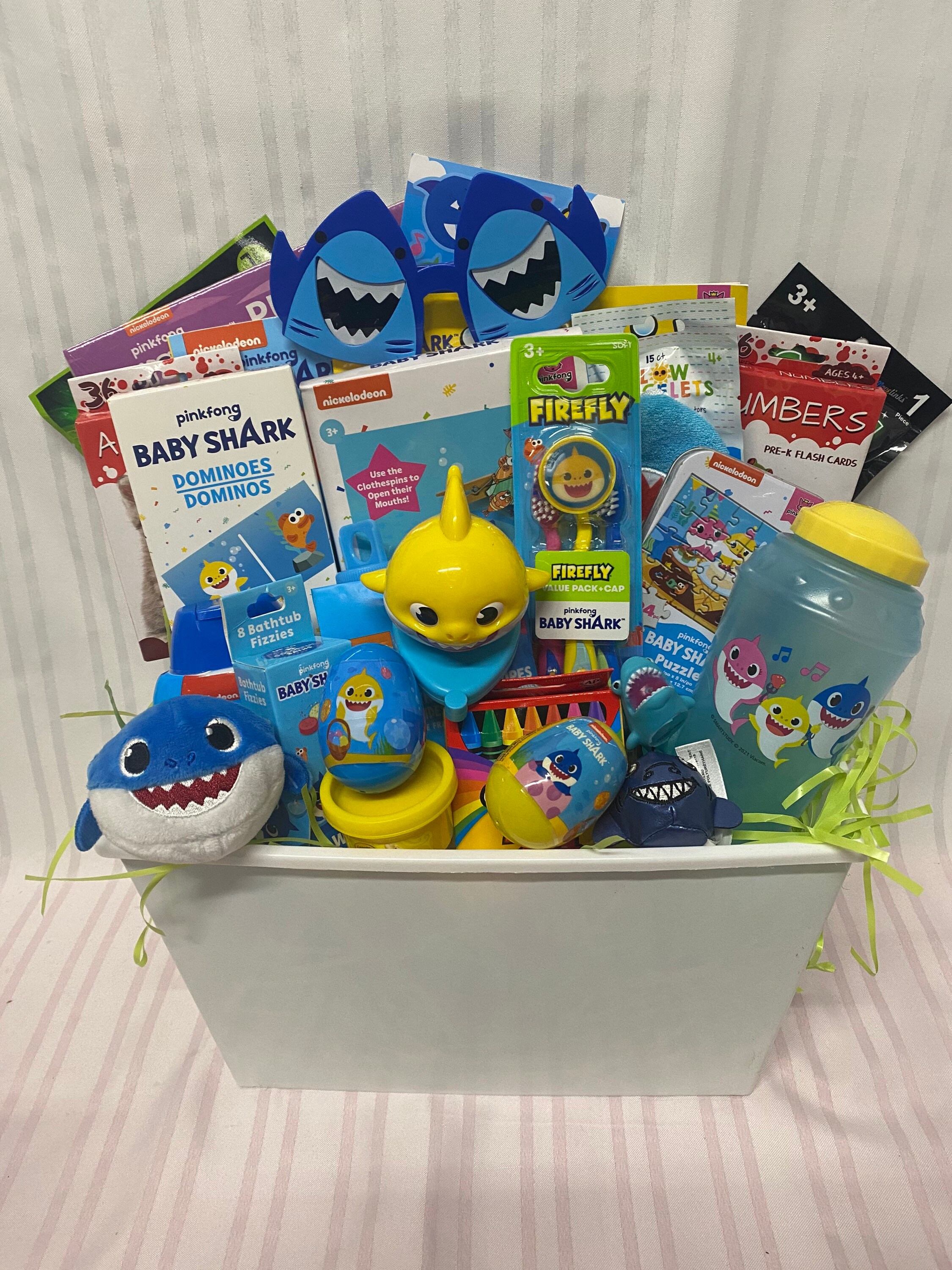 Baby shark store gift basket