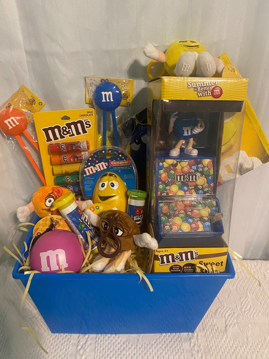 M & M Candy Gift Basket Etsy