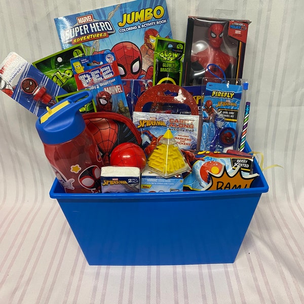 Marvel Ultimate Spiderman Small Filled Gift Basket / Box