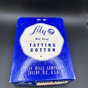 Vintage Lily Tatting Cotton Crocheting and Slow Stitching String and Crochet Tools
