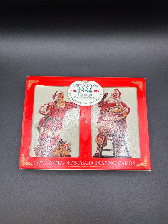 Vintage Limited Edition 1994 2 Decks of Coca-cola Brand Playing Cards in Collectable Tin Never Been Used! - Etsy Vintage Limited Edition 1994 2 Decks of Coca-cola Brand Playing Cards in Collectable Tin Never Been Used! - Etsy